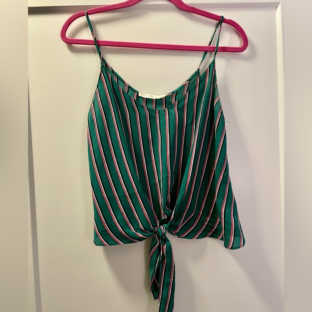 LUSH tie blouse